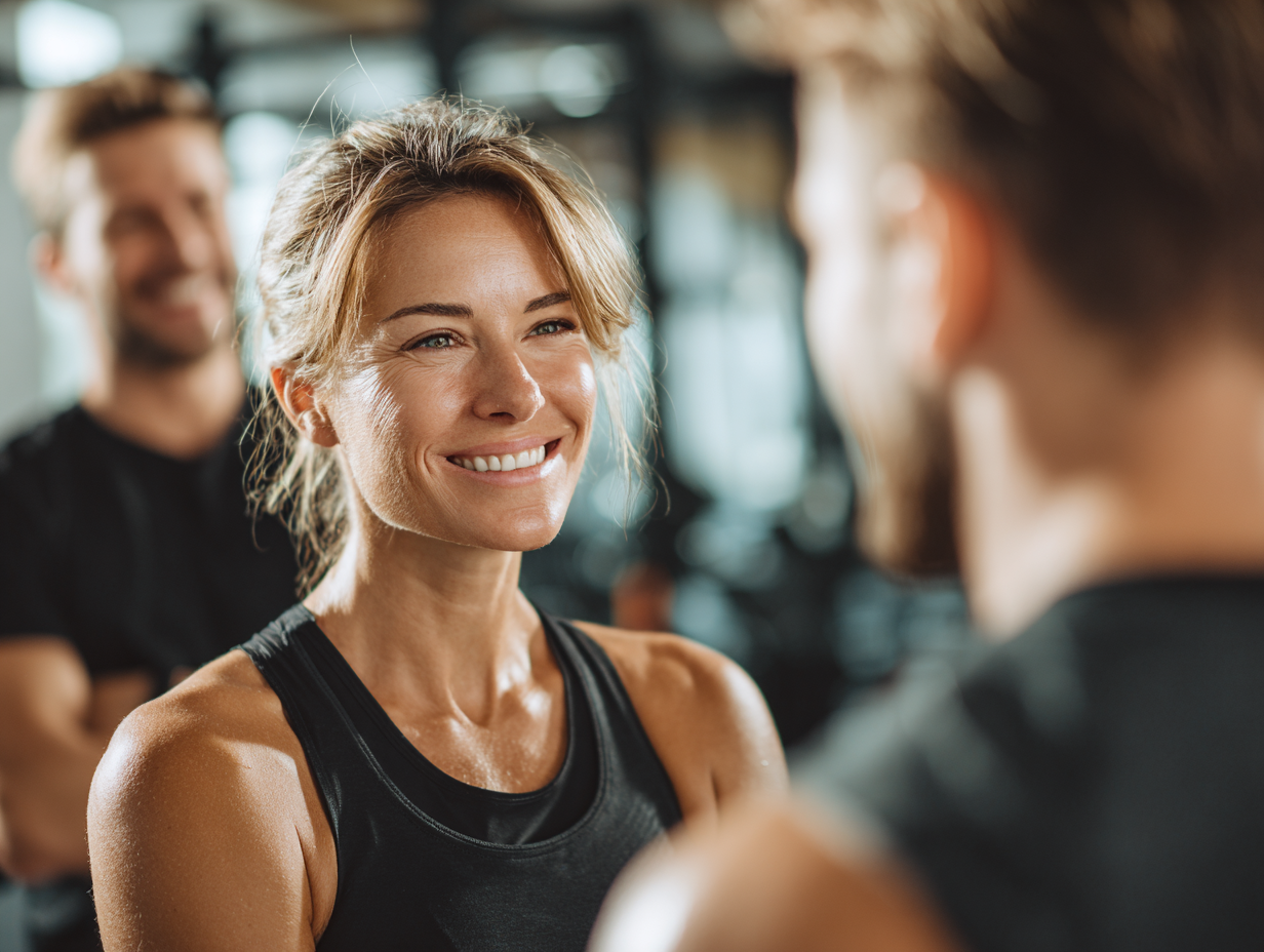 Активні люди різного віку займаються спортом